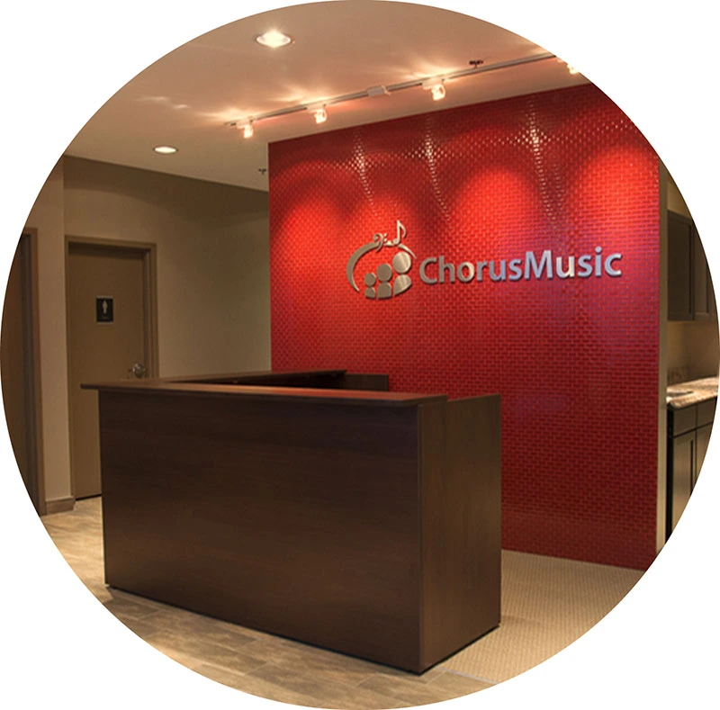 Chorus Music reception area