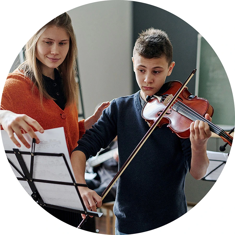 In-class music lessons at Chorus Music