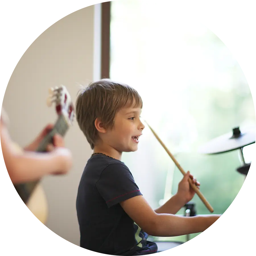Personalized drum instruction at Chorus Music